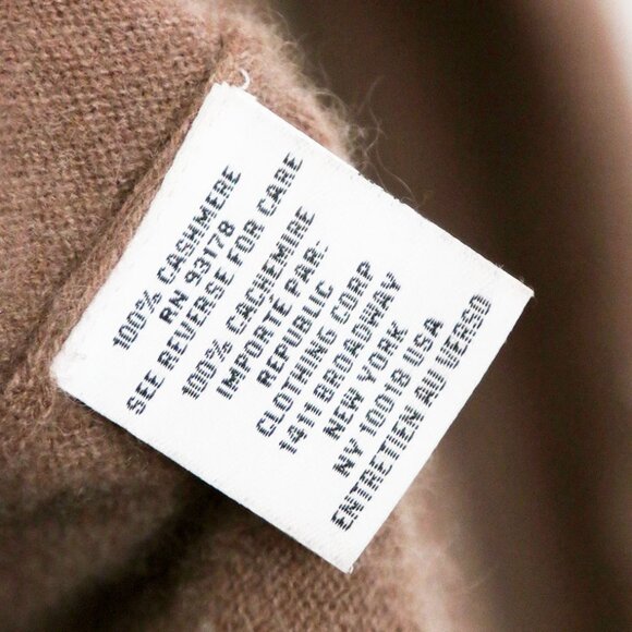 MAGASCHONI 100% Cashmere Star V-Neck Longline Cardigan Camel White S $295 SOFT - Picture 6 of 14